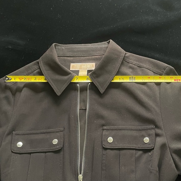 Michael Kors Women’s Black Dress -Casual Short Sleeves w/ Silver Details -Size M - Picture 8 of 15